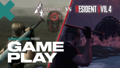 Resident Evil 4 Remake vs Original Gameplay Vergleich - Lake Monster Battle
